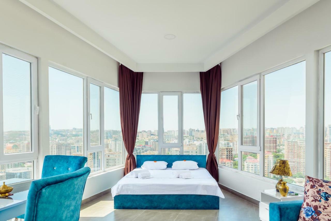 Panorama Baku - 22 Floor Aparthotel ภายนอก รูปภาพ